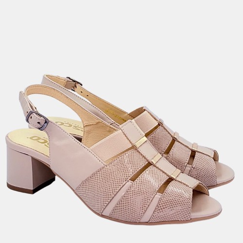 Beżowe sandały skórzane PESCO na klocku 4 cm – wygoda i styl na lato