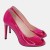 Eleganckie szpilki fuksja na podsuwce BRAVO MODA – skóra lakierowana, obcas 9,5 cm