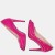 Eleganckie szpilki fuksja na podsuwce BRAVO MODA – skóra lakierowana, obcas 9,5 cm