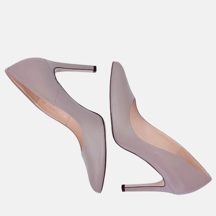 Beżowe klasyczne szpilki BRAVO MODA – skóra naturalna, obcas 9 cm