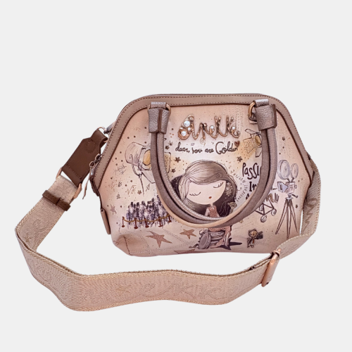 Torebka miejska Anekke Hollywood 38701-238 – ekoskóra, przypinki, błysk