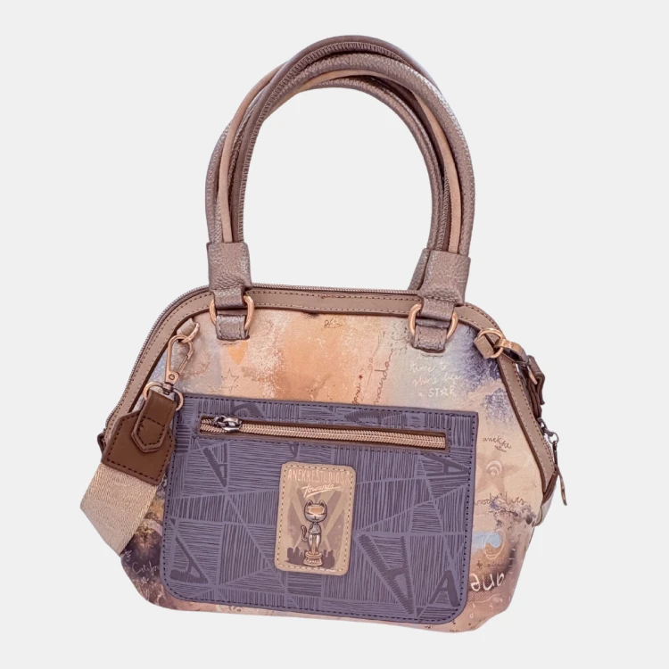 Torebka miejska Anekke Hollywood 38701-238 – ekoskóra, przypinki, błysk