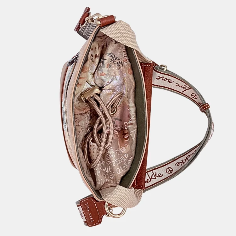 Listonoszka Anekke Peace &amp; Love 38833-424 – ekoskóra, boho, kieszeń na ściągacz
