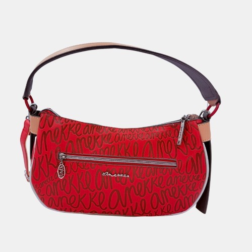 Owalna torebka Anekke Hollywood's Fashion 38791-223 – multikolor, ekoskóra, 2 paski