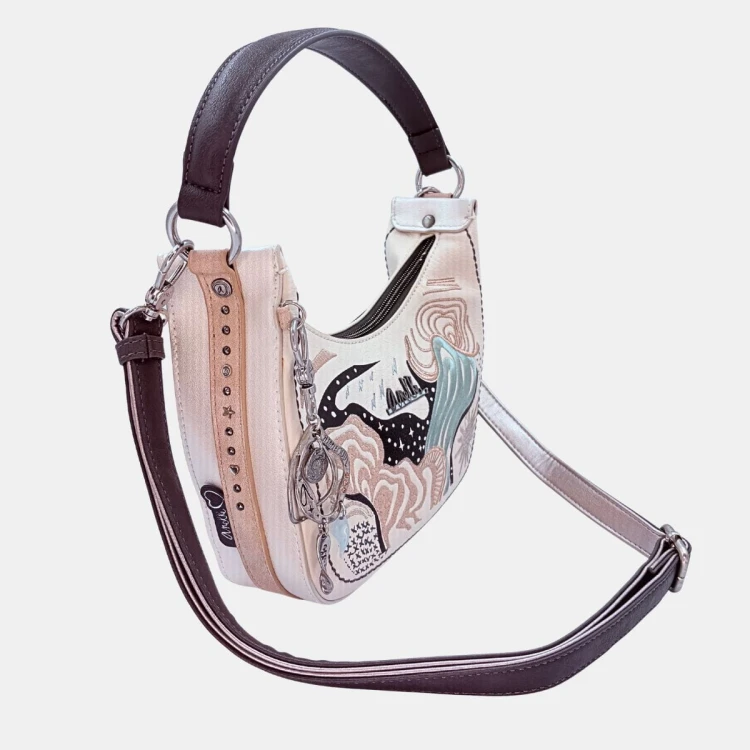 Torebka damska Anekke Peace &amp; Love 38843-409 – ekoskóra, styl boho, 2 paski