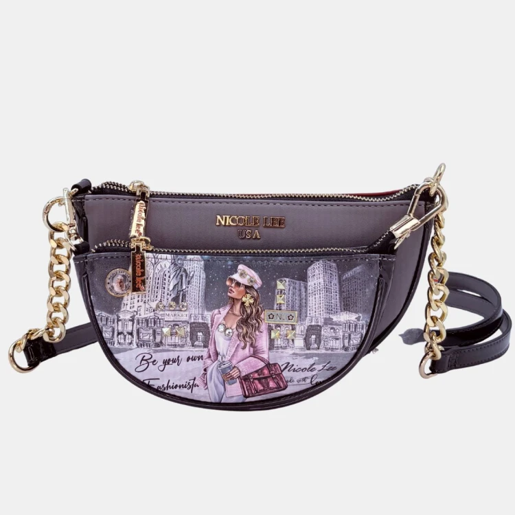 Listonoszka Nicole Lee 2w1 – multikolor, skóra ekologiczna, regulowany pasek