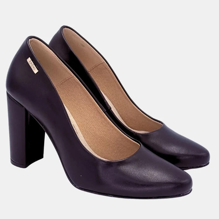 Czarne czółenka damskie ZAN ZARA – elegancja i komfort 9 cm