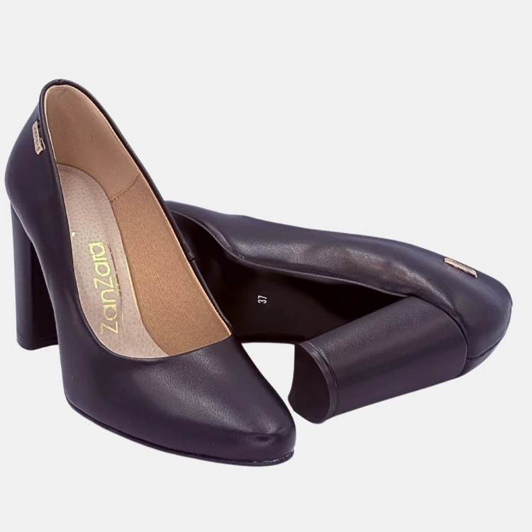 Czarne czółenka damskie ZAN ZARA – elegancja i komfort 9 cm