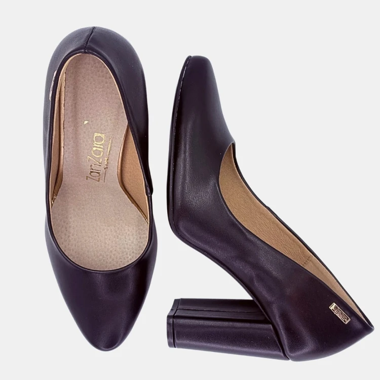 Czarne czółenka damskie ZAN ZARA – elegancja i komfort 9 cm