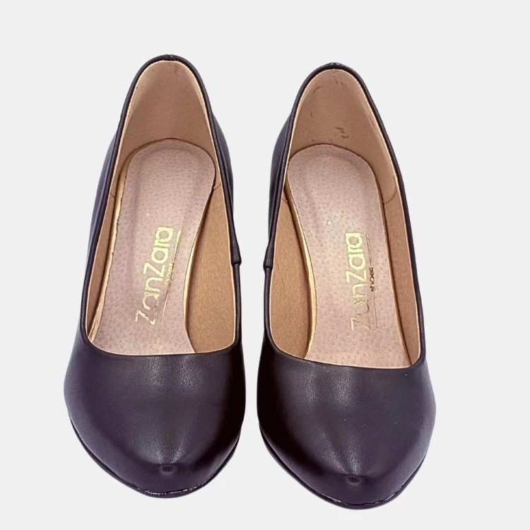 Czarne czółenka damskie ZAN ZARA – elegancja i komfort 9 cm