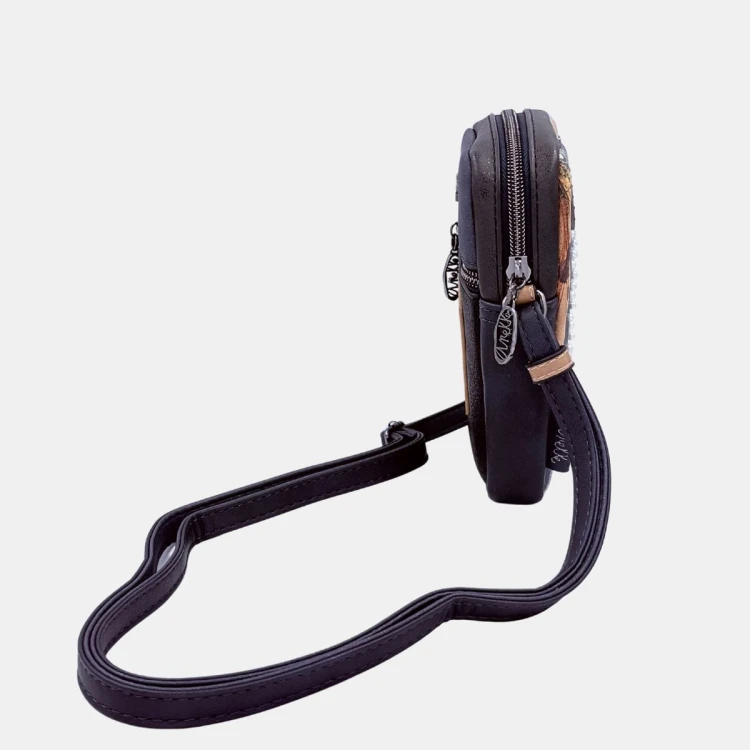 Anekke Studio Navy – Granatowa Torebka na Ramię z Motywem Hollywood