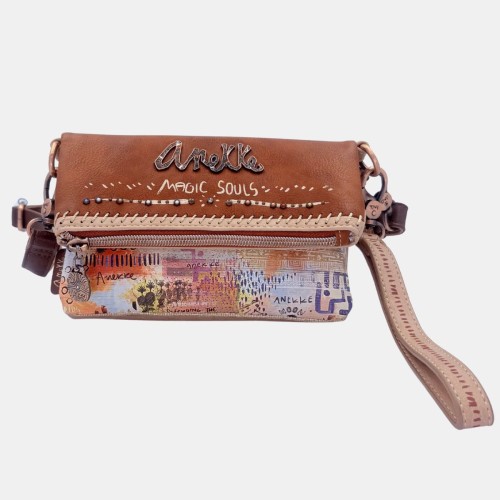 Listonoszka damska z eko skóry z paskiem na ramię i uchwytem – Hiszpański design