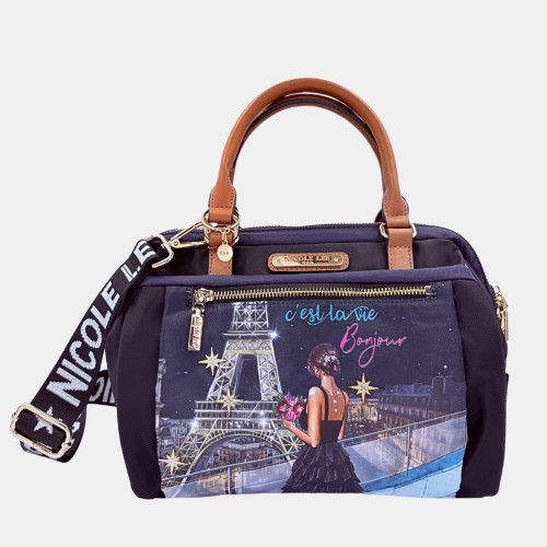 Kuferek Nicole Lee Tonight for You – multikolor, nylonowy, elegancki