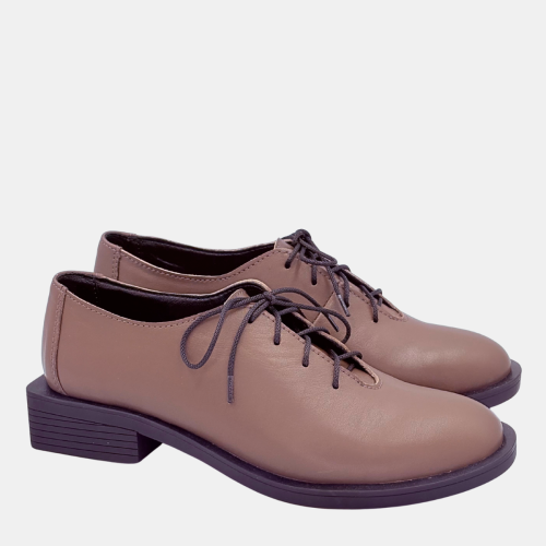 Brązowe półbuty damskie sznurowane El Passo – elegancja i komfort na co dzień