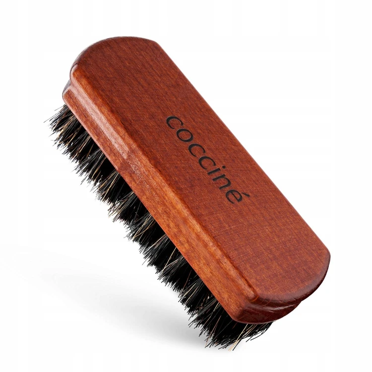 Szczotka do polerowania butów Cocciné 16 cm – ciemne naturalne włosie