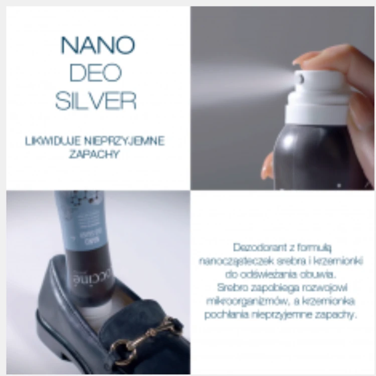 Dezodorant do obuwia z jonami srebra - Cocciné Nano Deo Silver 150 ml