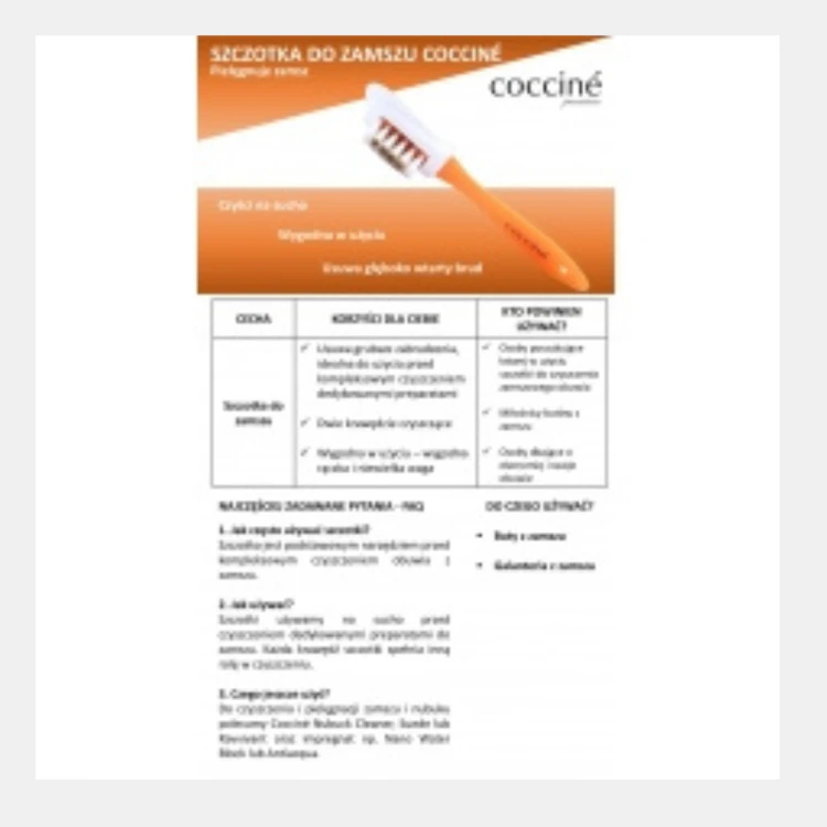 Szczoteczka do Zamszu i Nubuku – Cocciné Suede & Nubuck Brush